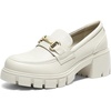 image:imageDREAM PAIRS Womens Platform Chunky LoafersBeige
