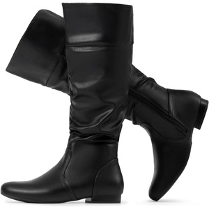 image:imageDREAM PAIRS Womens Wide Calf Knee High BootsBlackPu
